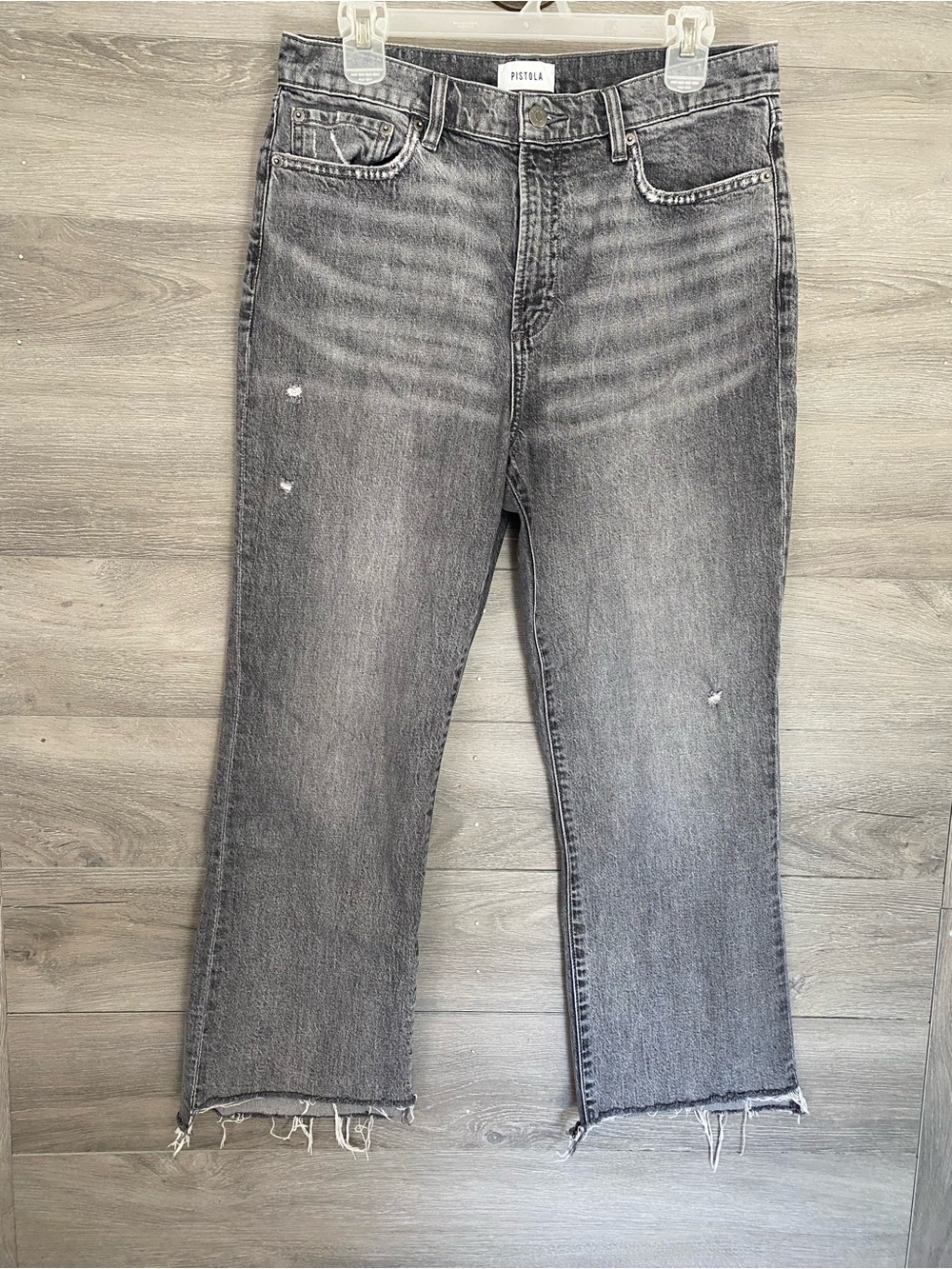 Pistola Ally High Rise Ankle Denim Grey
